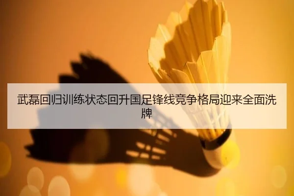 武磊回归训练状态回升国足锋线竞争格局迎来全面洗牌
